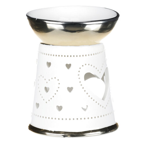 Porcelánová arómalampa Hearts