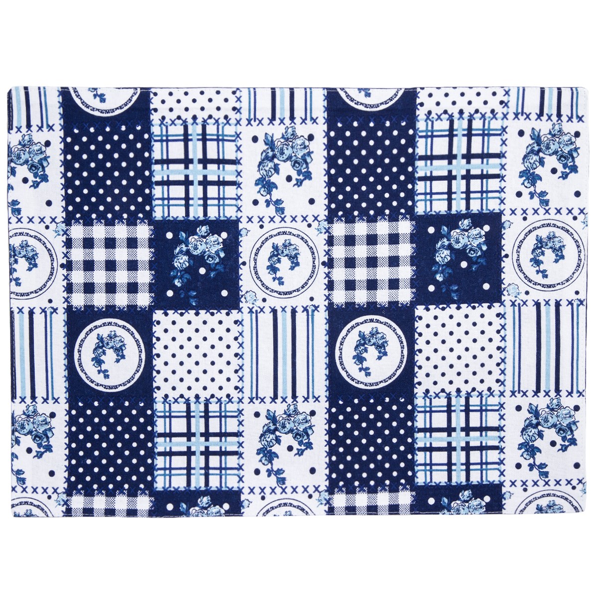Trade Concept Prestieranie Country patchwork modrá