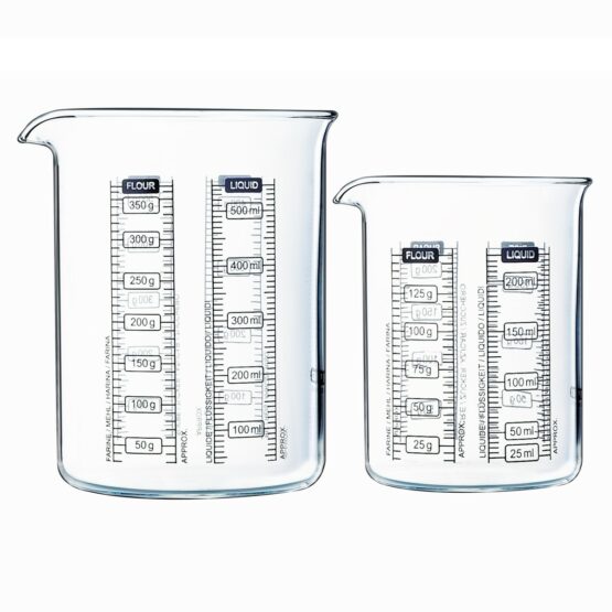 Pyrex Sada sklenených odmeriek 2 ks