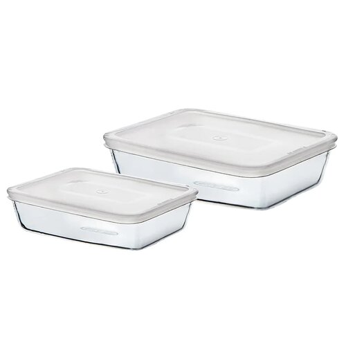 Pyrex Súprava sklenených dóz 2 ks