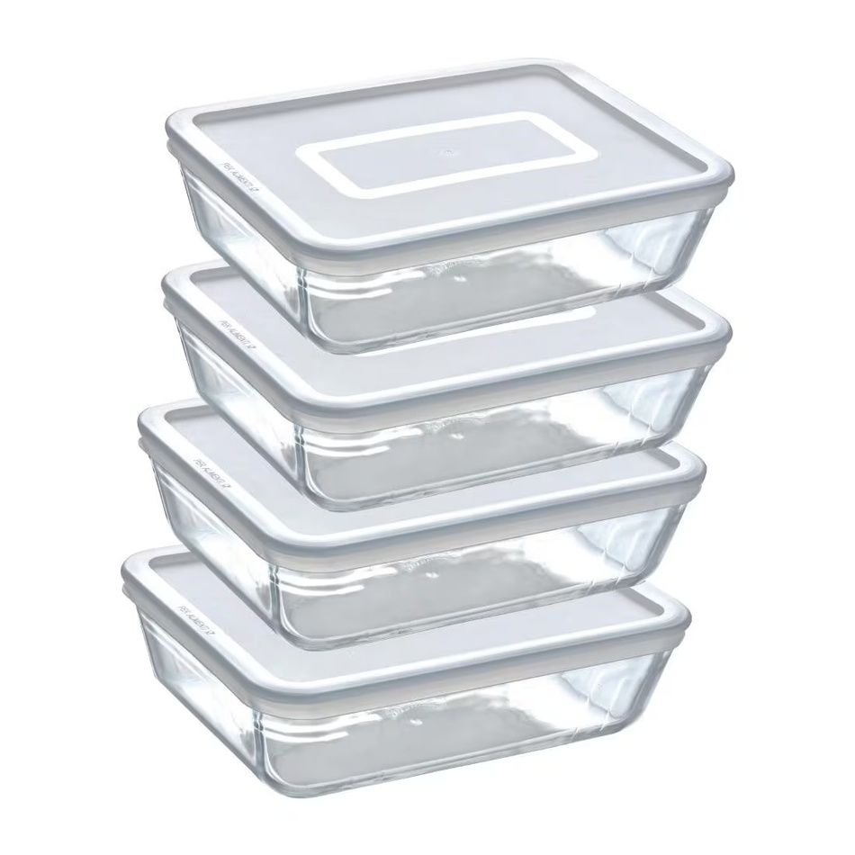 Pyrex Súprava sklenených dóz 4 ks