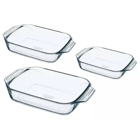 Pyrex Súprava sklenených pekáčov 3 ks