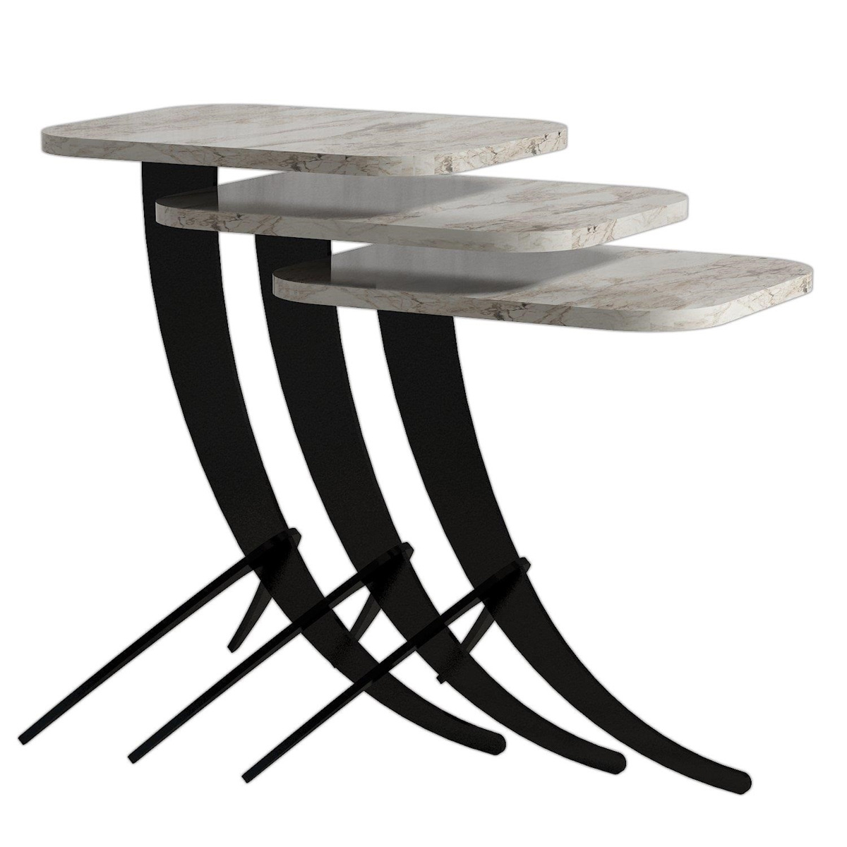 Rozkladací stôl Pion White Marble