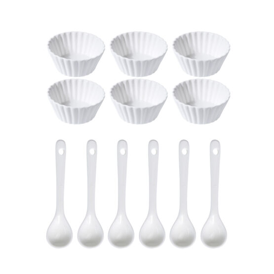 Sada porcelánových misiek Wave