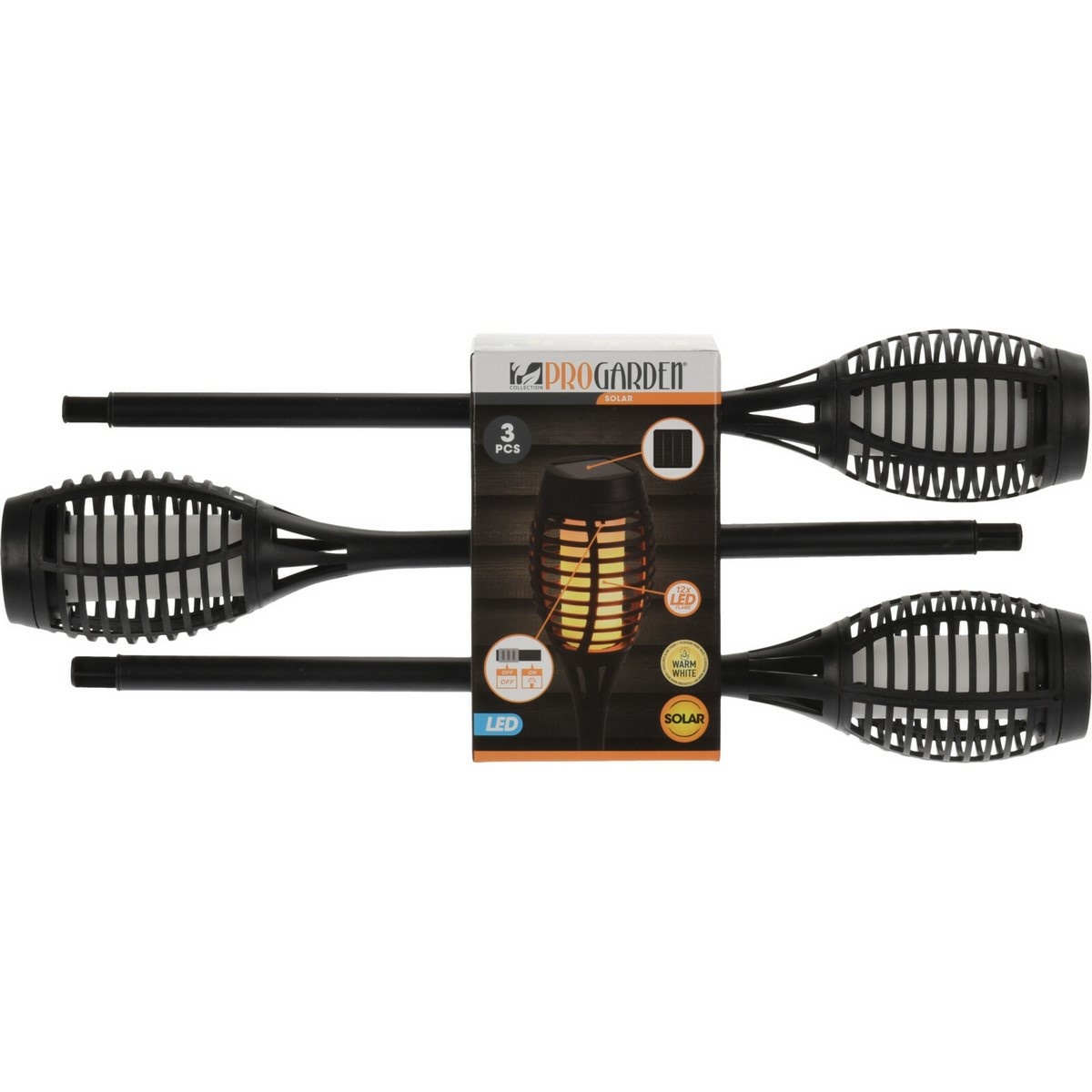 Sada solárnych LED lámp Topeka 48 cm