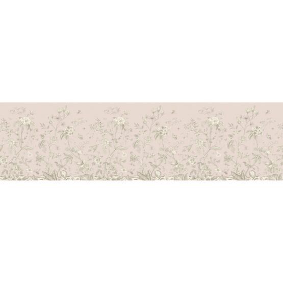 Samolepiaca bordúra Old graphic florals