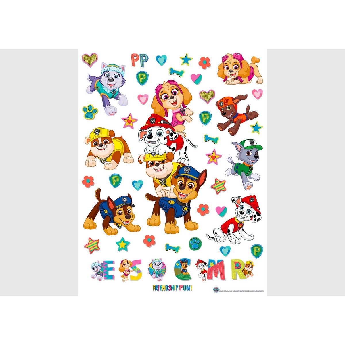 Samolepiaca dekorácia Paw Patrol Friendship Fun