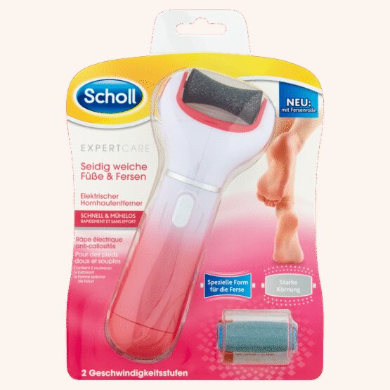 Scholl Elektrický pilník na chodidlá + 2 rotačné hlavice Velvet