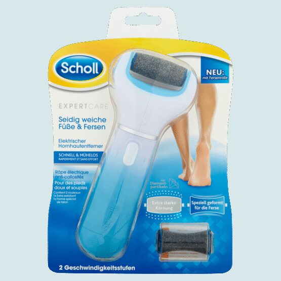 Scholl Elektrický pilník na chodidlá + 2 rotačné hlavice Velvet Smooth