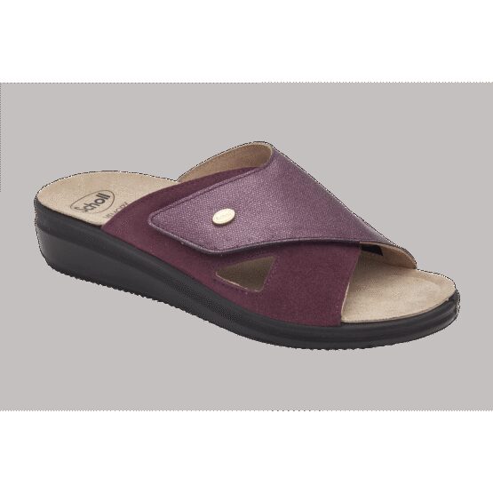Scholl Papuče Antonia Cross burgundy