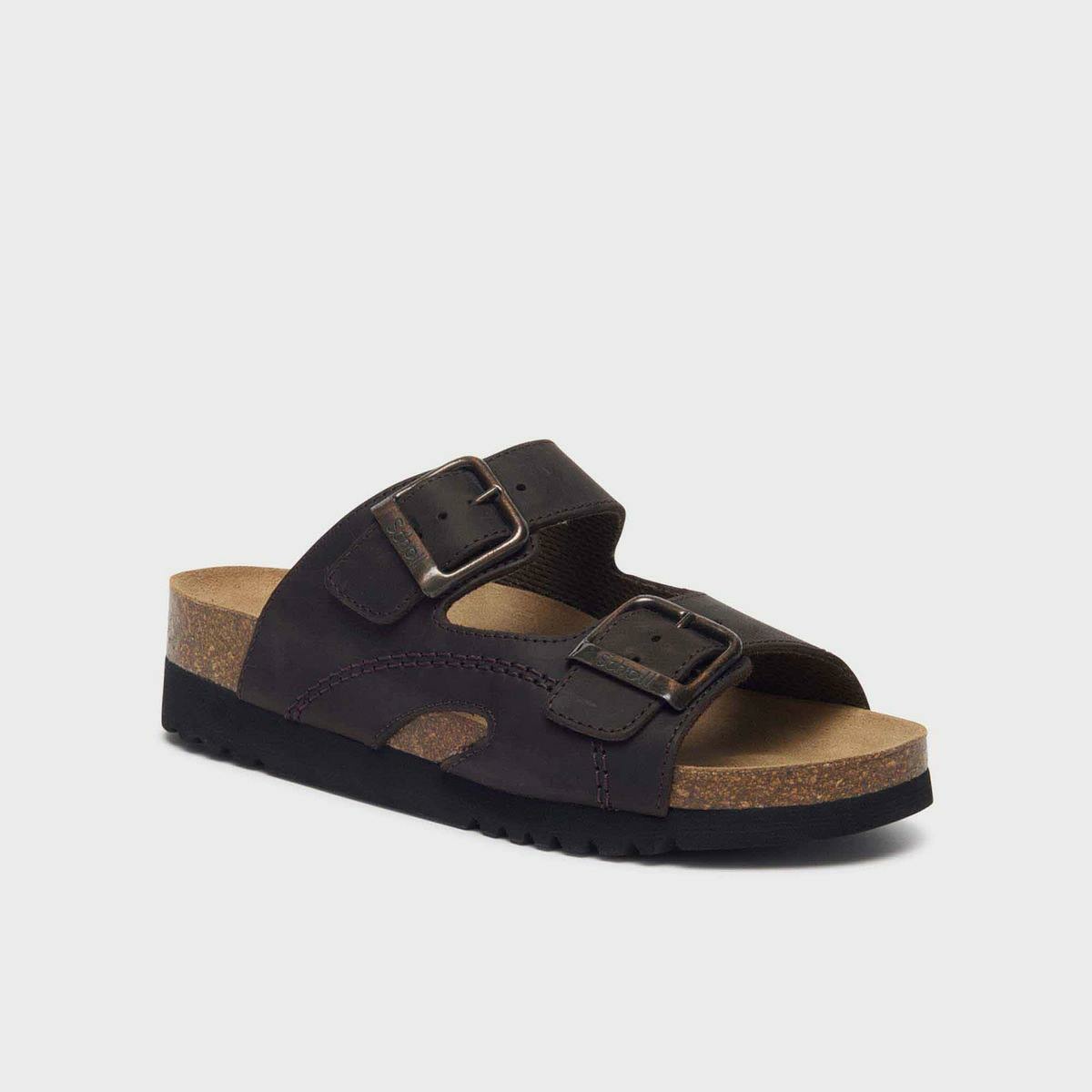 Scholl Papuče Moldava Wedge AD hnedé