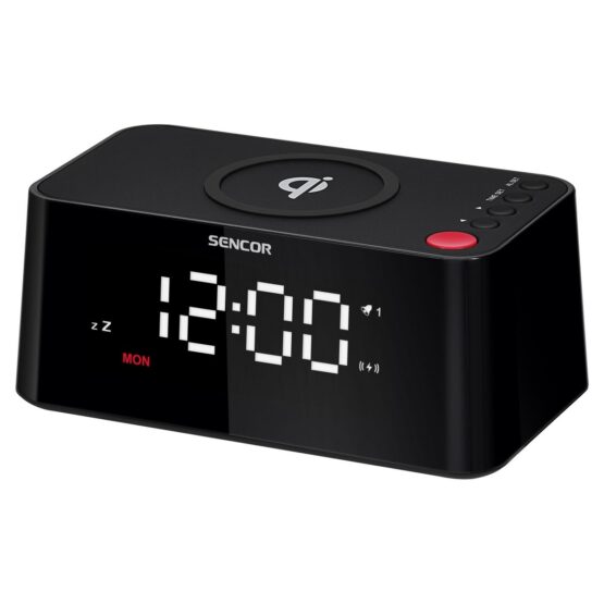 Sencor SDC 7600 Qi hodiny s nabíjačkou