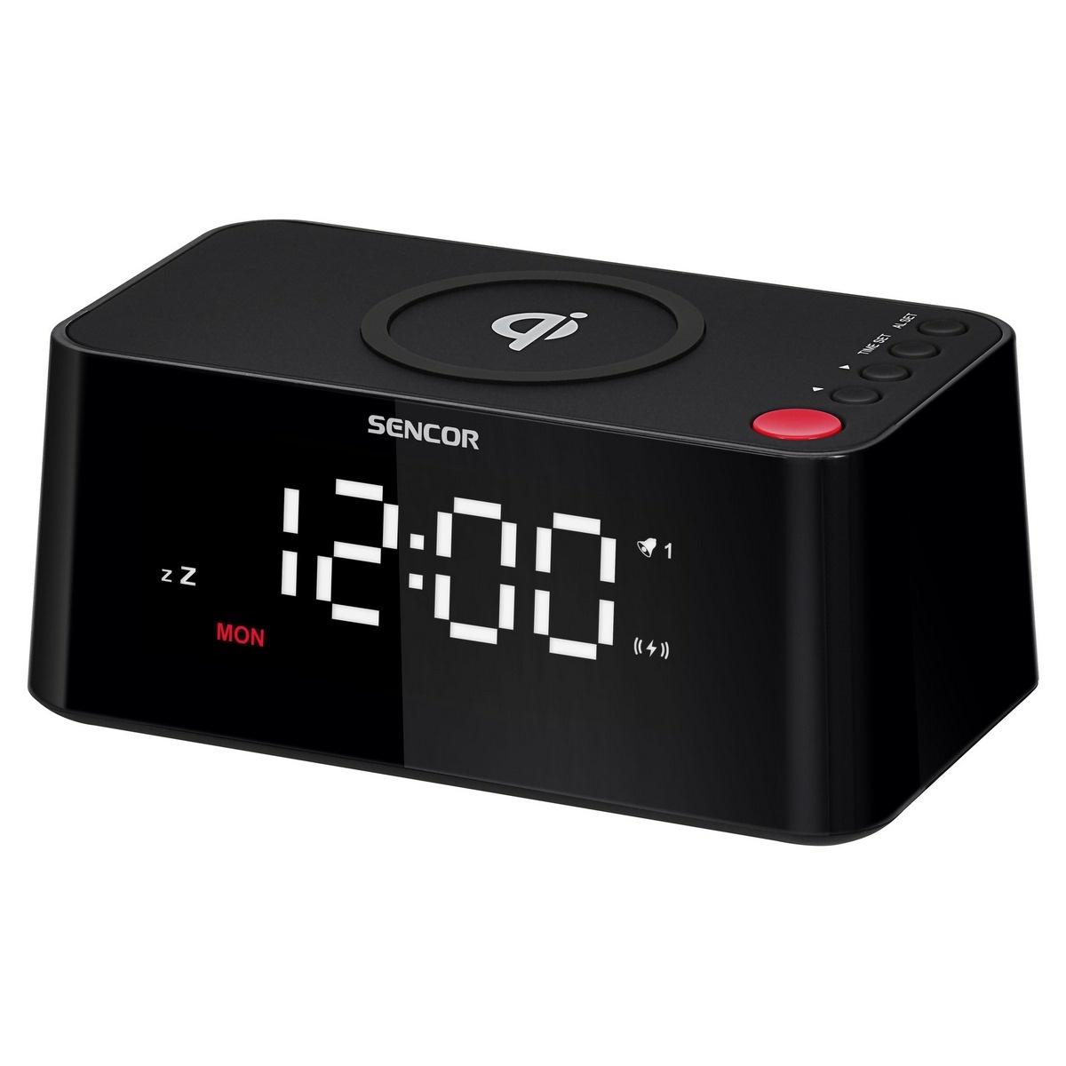 Sencor SDC 7600 Qi hodiny s nabíjačkou