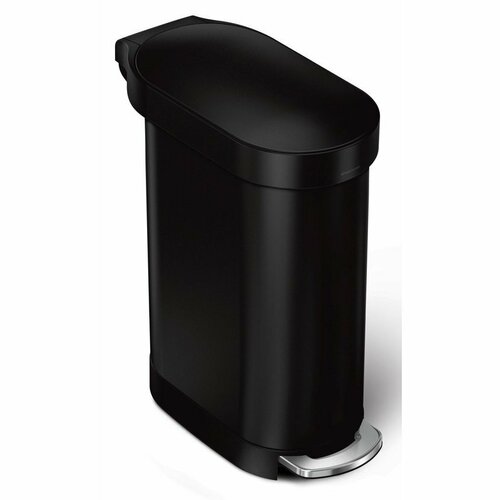 Simplehuman Oválny pedálový kôš s nehrdzavejúcim rámčekom Slim 45 l