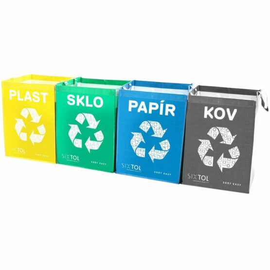 Sixtol Tašky na triedený odpad SORT EASY 4 METAL