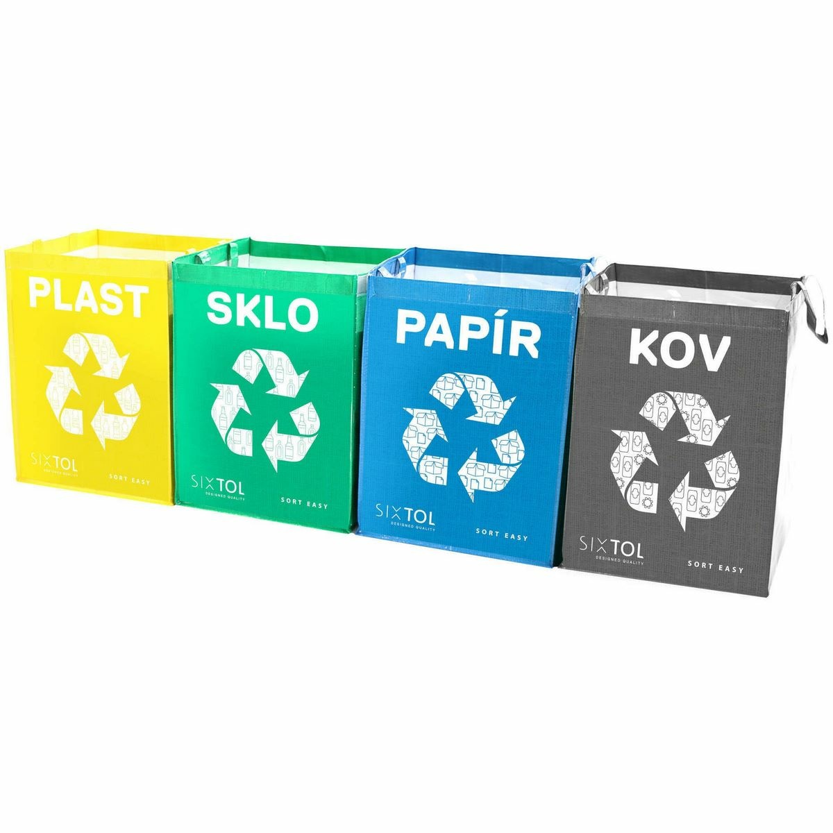Sixtol Tašky na triedený odpad SORT EASY 4 METAL