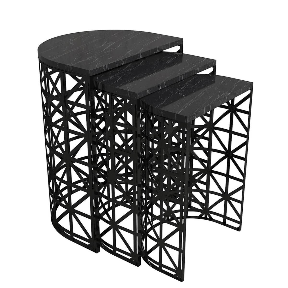 Skladací stôl Stil Black Marble