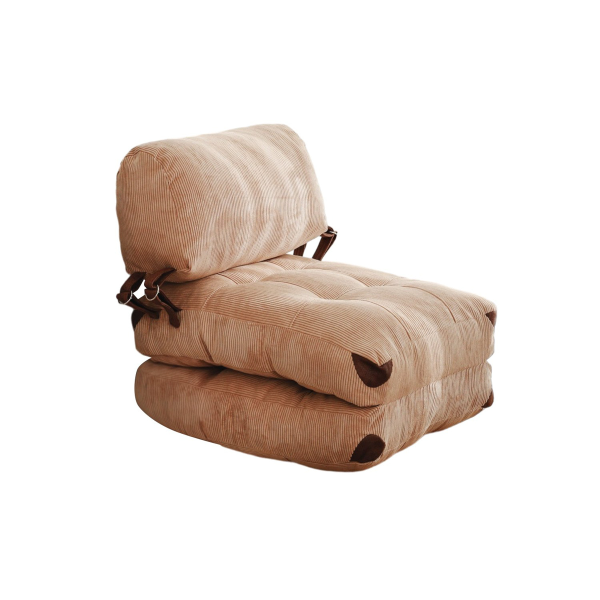 Skladacie kreslo Kadife Camel