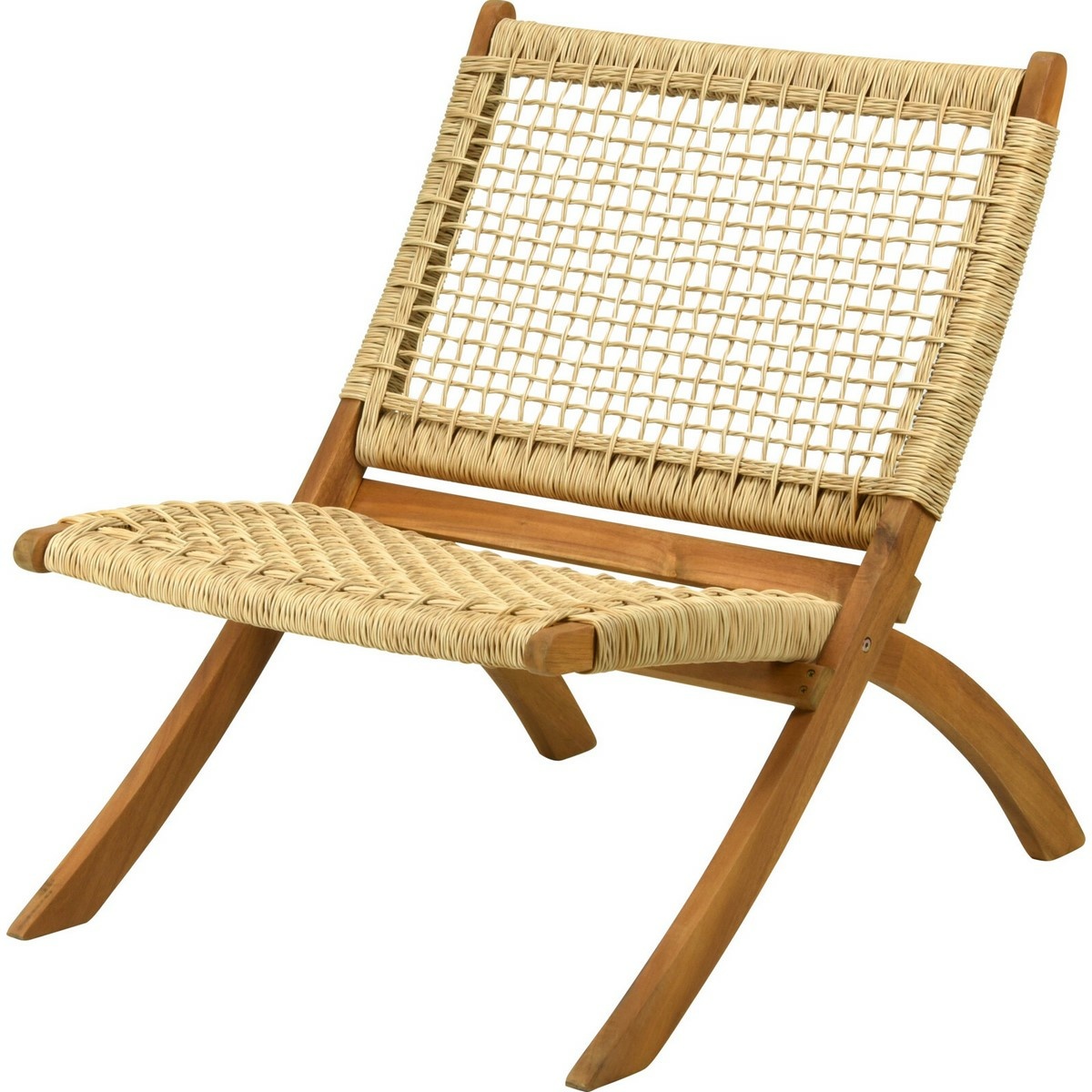 Skladacie kreslo s výpletom Relax