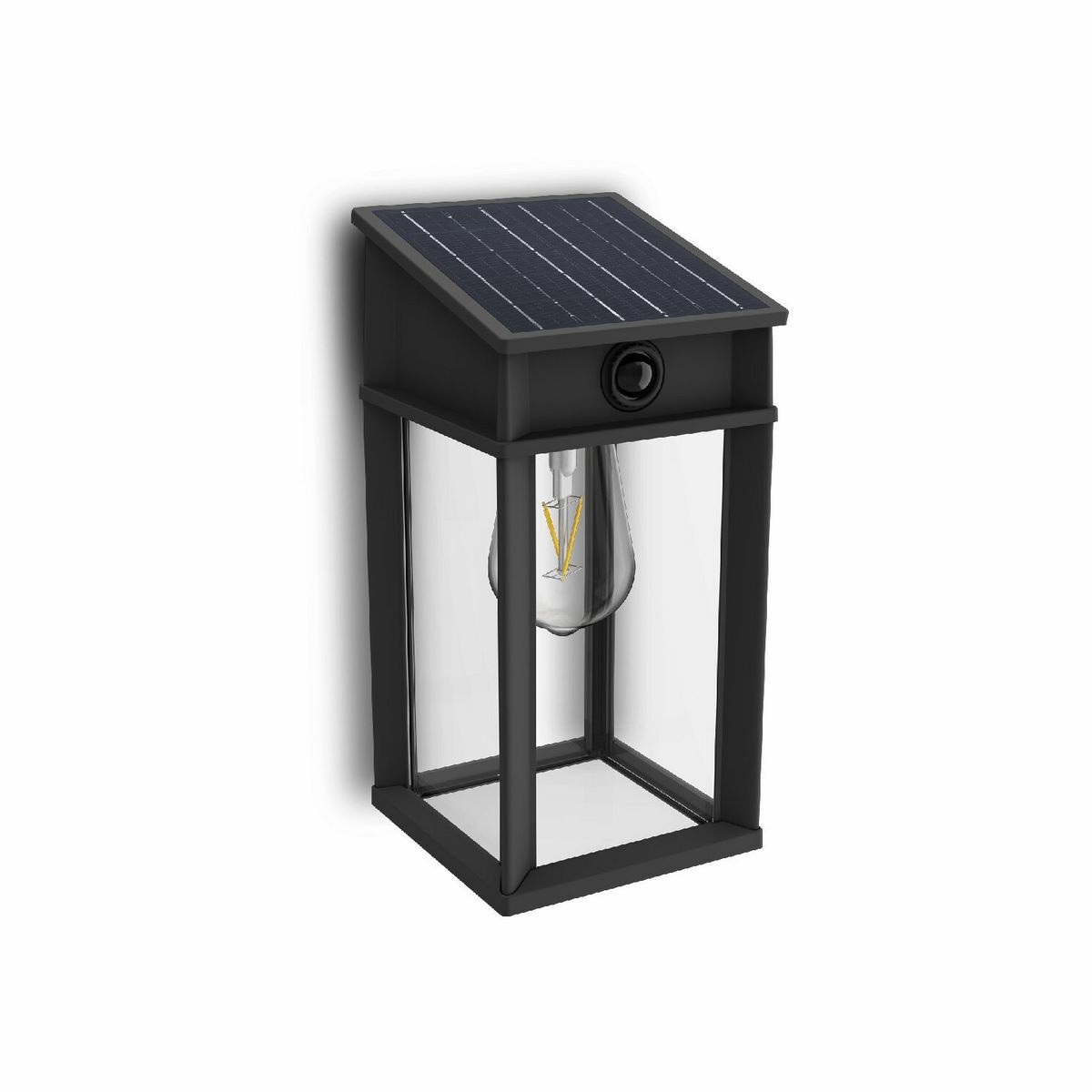 Solárne svietidlo Philips Geri UltraEfficient LEDso senzorom antracitová
