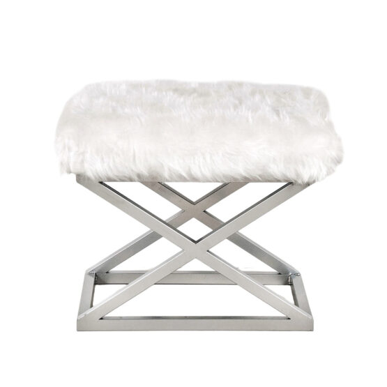 Stolička Capraz Plush White
