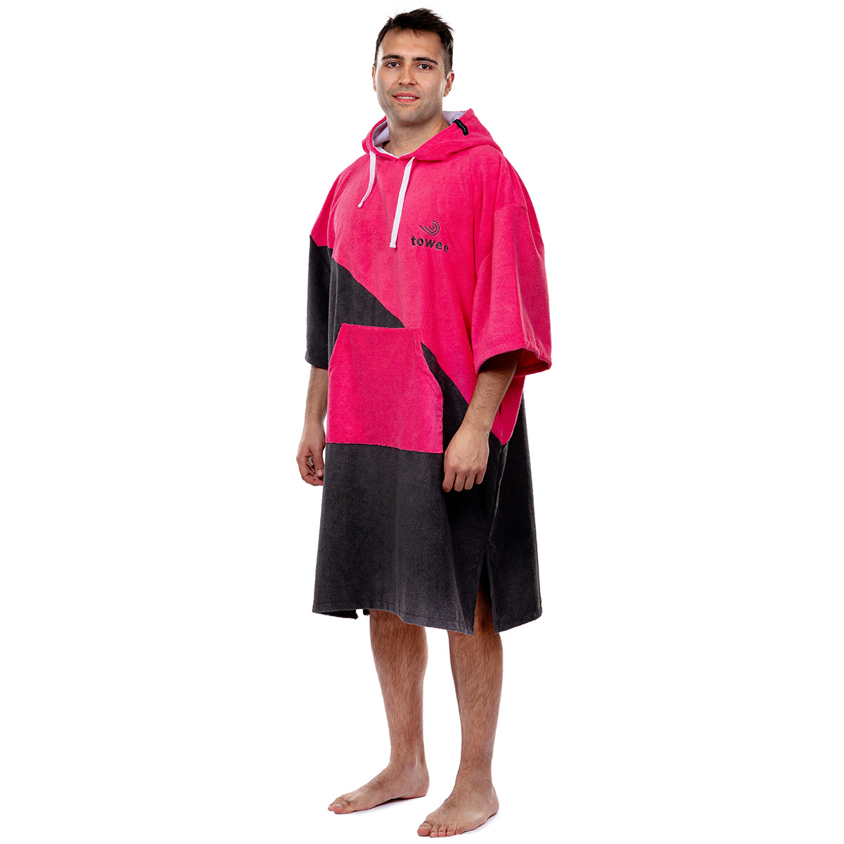 Towee Surf pončo Double ružová