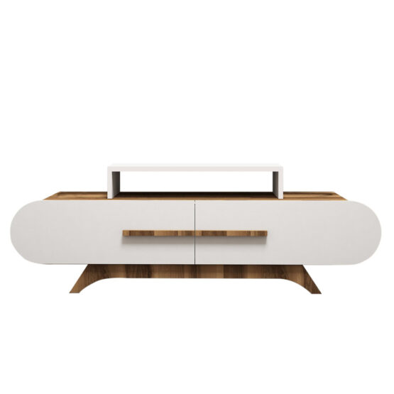 TV stolík Rose Walnut White