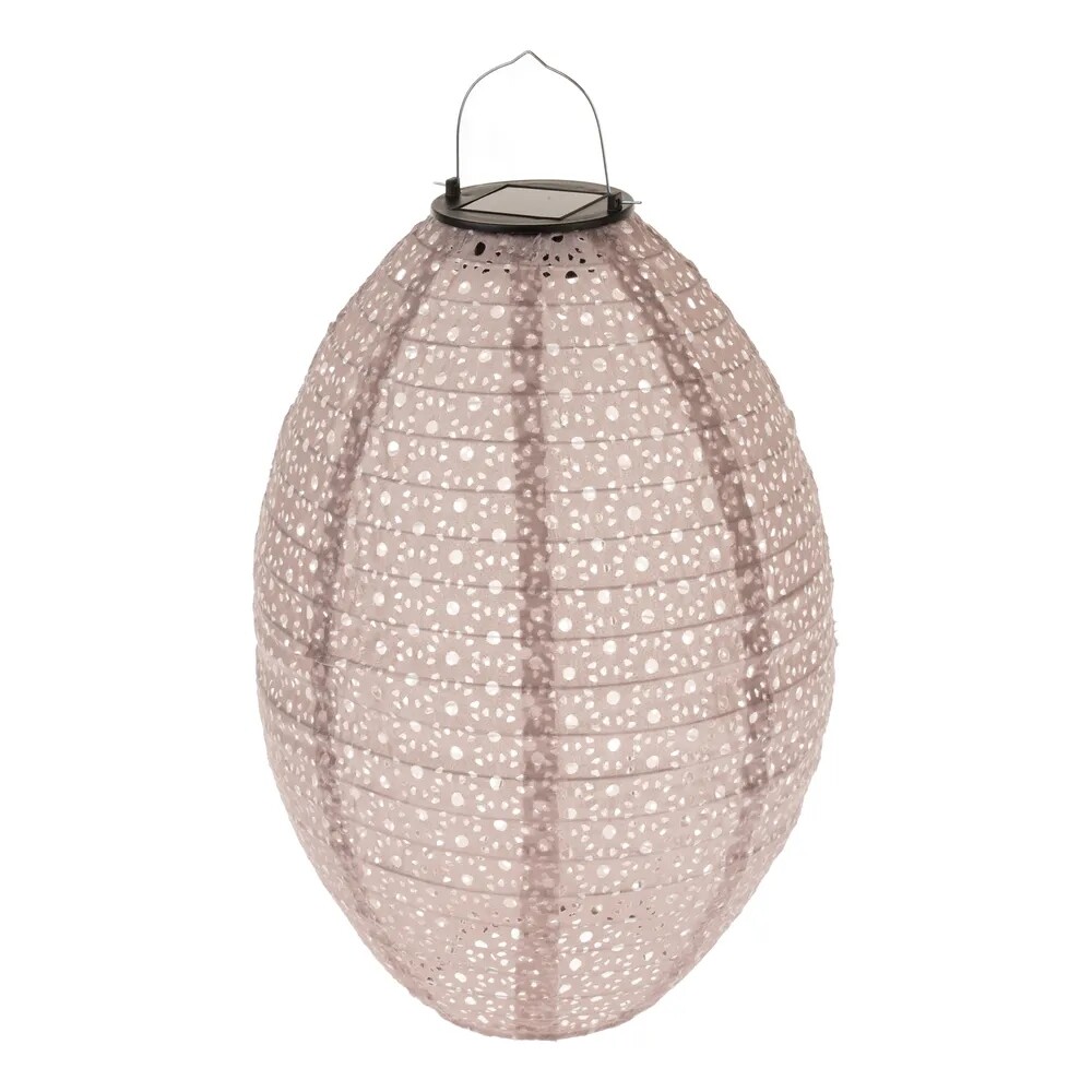 Textilný lampáš so solárnym LED svetlom
