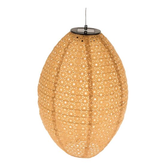 Textilný lampáš so solárnym LED svetlom