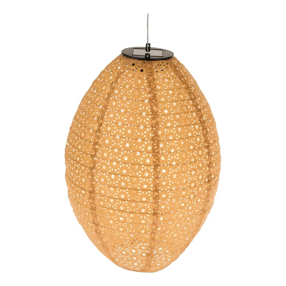 Textilný lampáš so solárnym LED svetlom