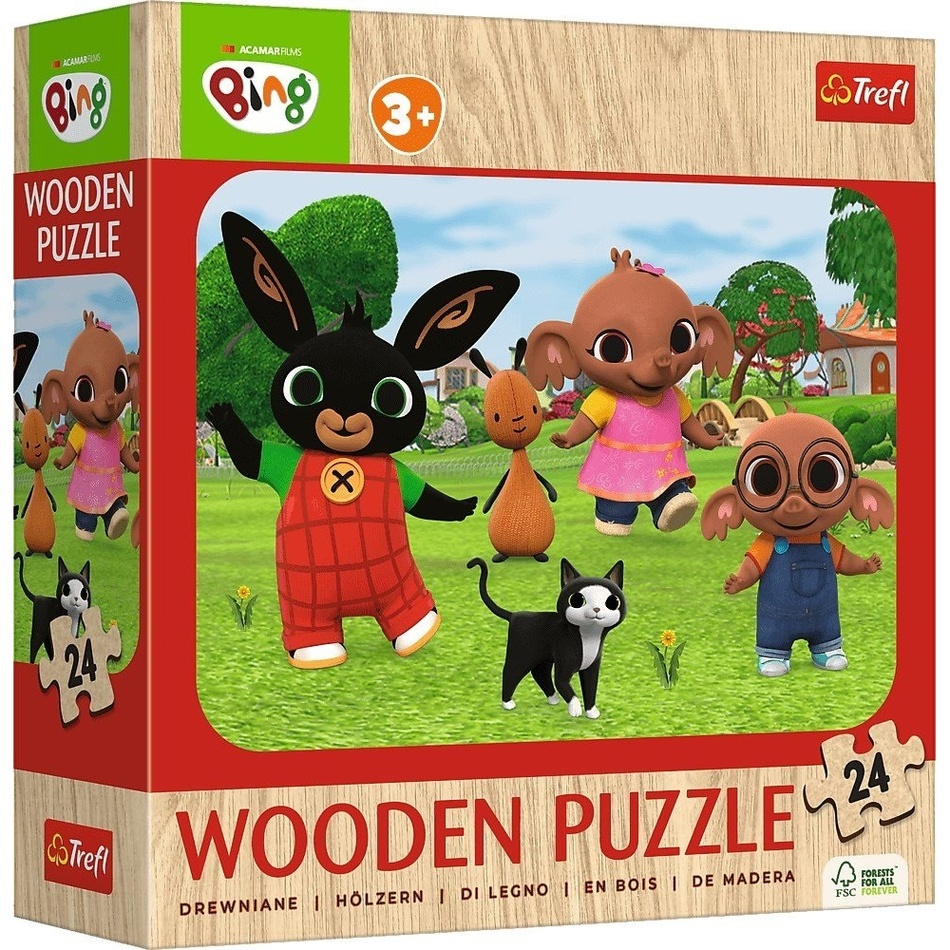 Trefl Puzzle Drevené Bing
