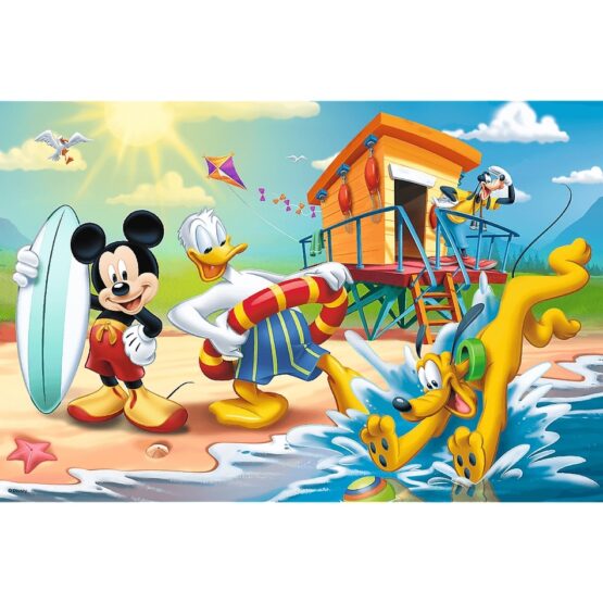 TREFL Mickey Mouse na pláži 60 dielov puzzle