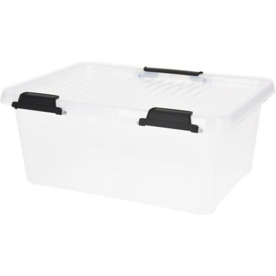 Úložný box na kolieskach Transparent