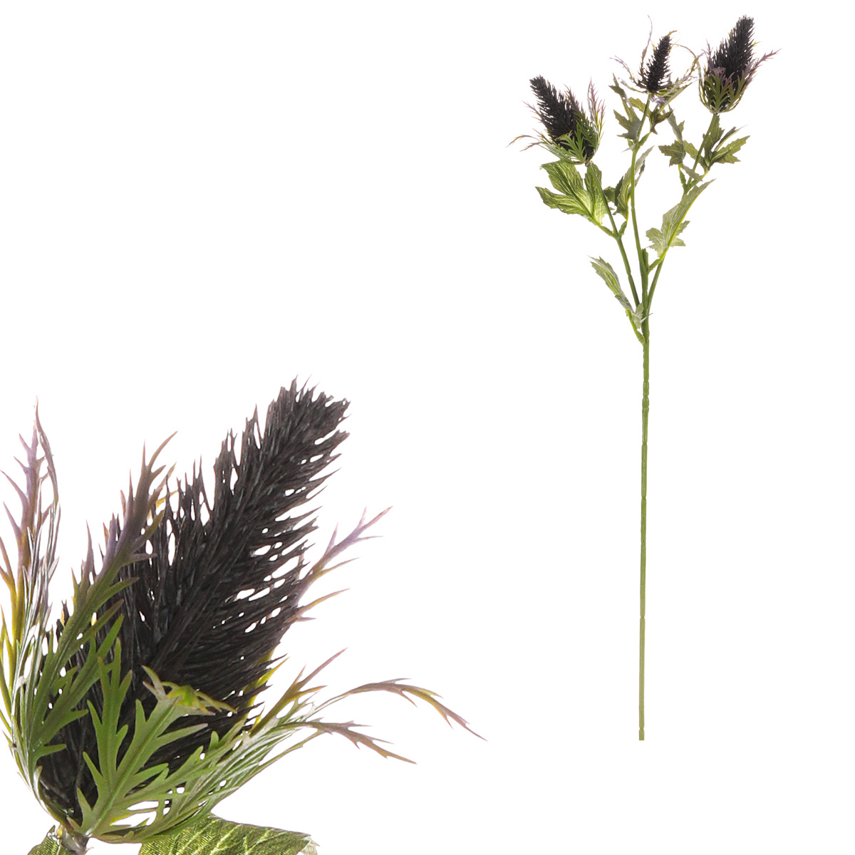 Umelá kvetina Eryngium fialová