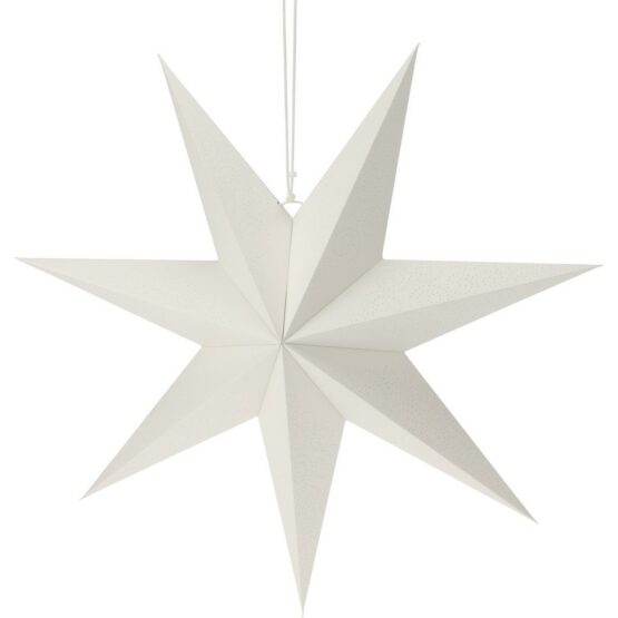 Vianočná papierová dekorácia White star