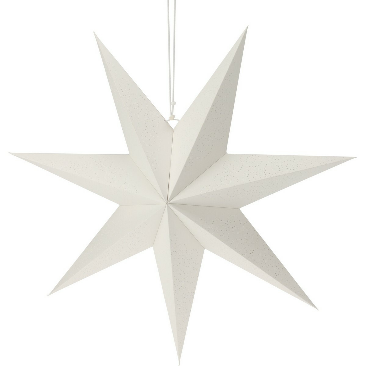 Vianočná papierová dekorácia White star