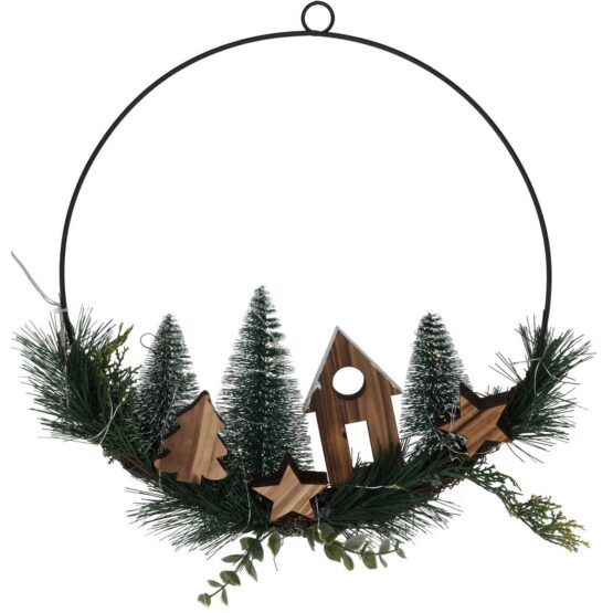 Vianočná závesná LED dekorácia Christmas ring