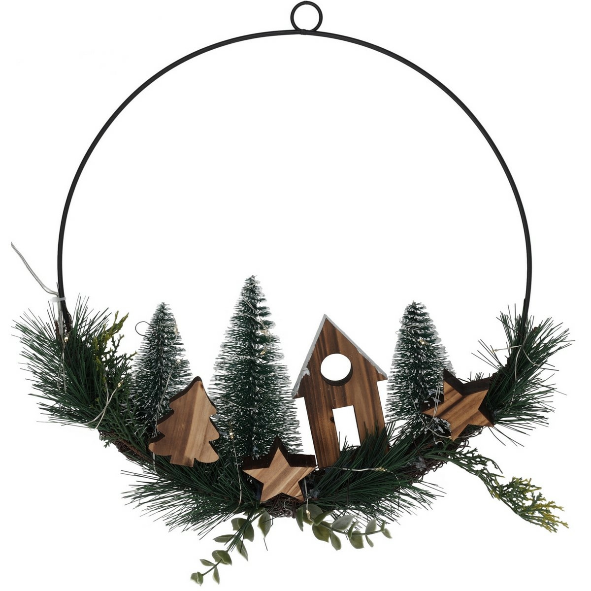 Vianočná závesná LED dekorácia Christmas ring