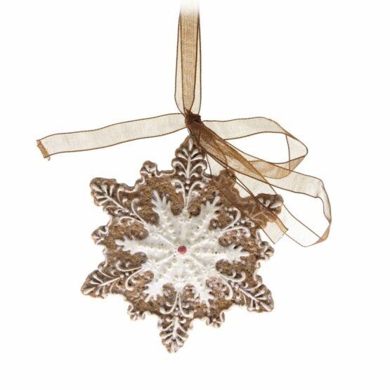 Vianočná závesná dekorácia Gingerbread flake