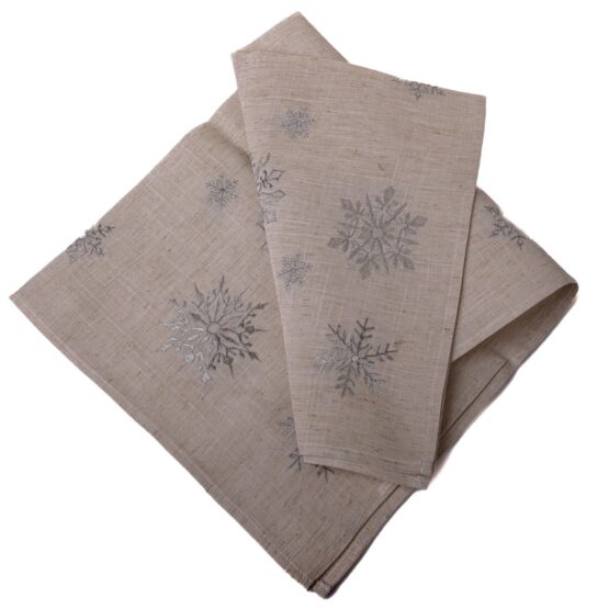 Vianočný obrus Silver Flakes