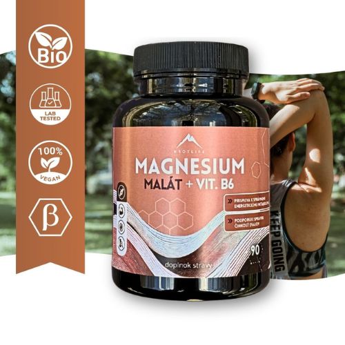 Magnézium malát + vitamín B6 Hrotlife 90cps