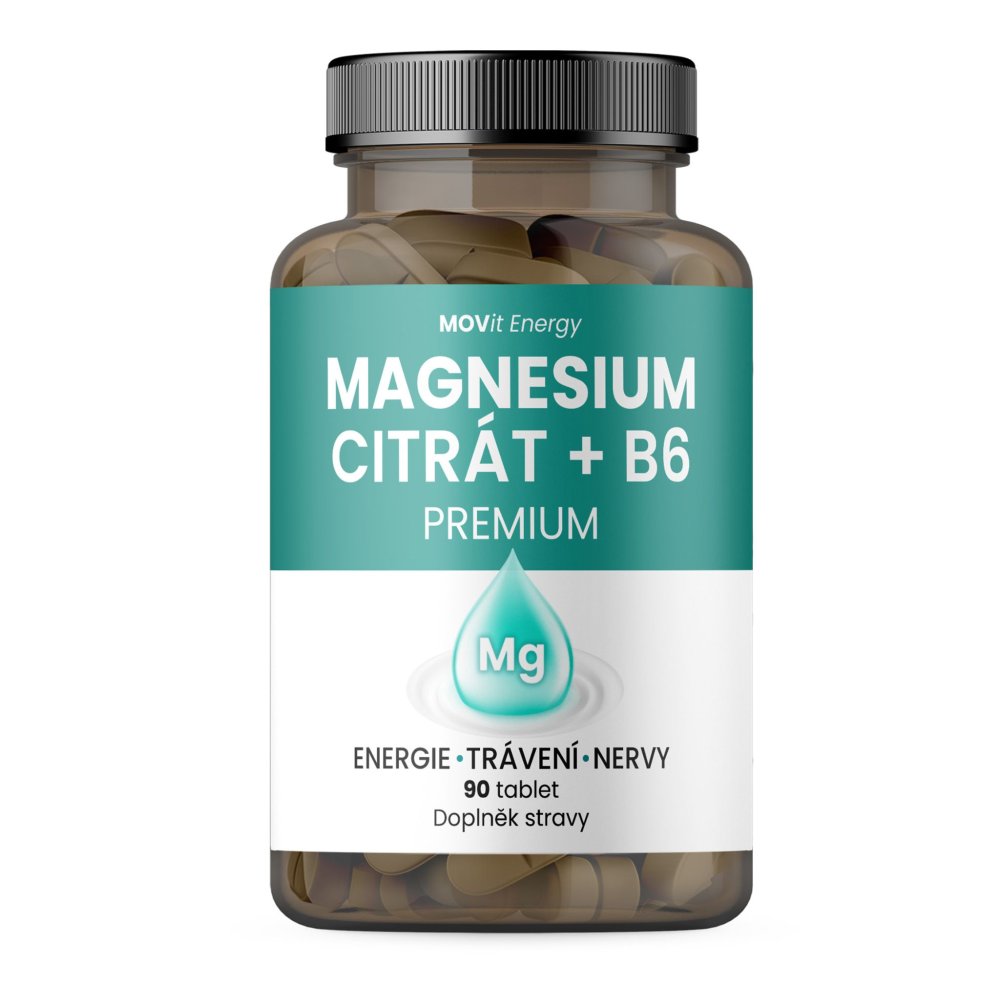 Magnézium citrát 100 mg + B6 MOVit 90 tabliet