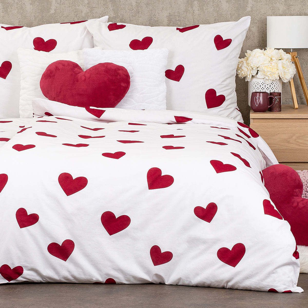 4Home Bavlnené obliečky Red Hearts