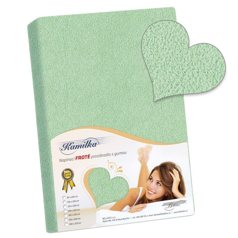 Froté prestieradlo Bellatex svetlozelené
