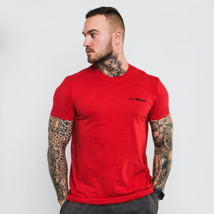 GymBeam T-shirt Basic Cherry Red  L