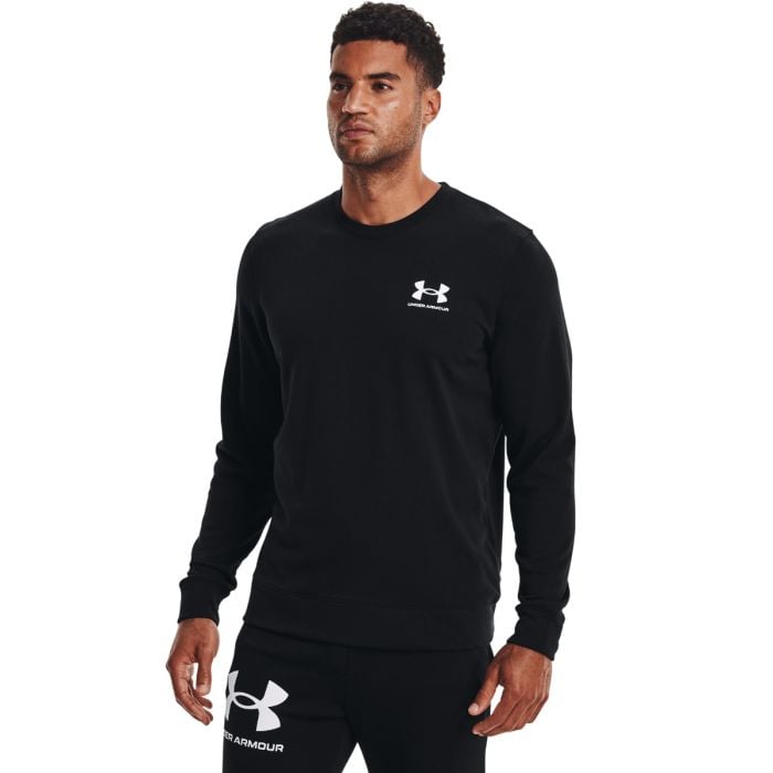 Under Armour Mikina Rival Terry LC Crew Black  SS Under Armour Mikina Rival Terry LC Crew Black  SS