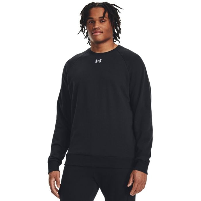 Under Armour Mikina UA Rival Fleece Crew Black  SS Under Armour Mikina UA Rival Fleece Crew Black  SS