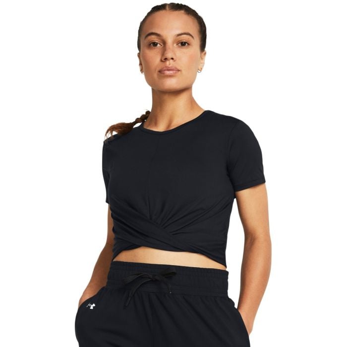 Under Armour Dámske tričko Motion Crossover Crop SS Black LL Under Armour Dámske tričko Motion Crossover Crop SS Black LL