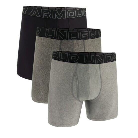 Under Armour Pánske boxerky M Perf Tech 6in 3pack Grey  SS