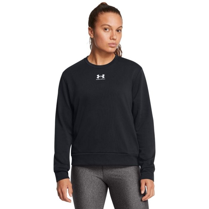 Under Armour Dámska mikina Rival Terry Crew Black SS Under Armour Dámska mikina Rival Terry Crew Black SS